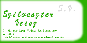 szilveszter veisz business card